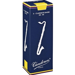 Vandoren Traditional Bass Clarinet Reeds Box of 5